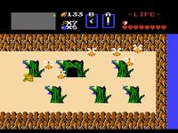 une photo d'Ã©cran de The Legend of Zelda sur Nintendo Nes